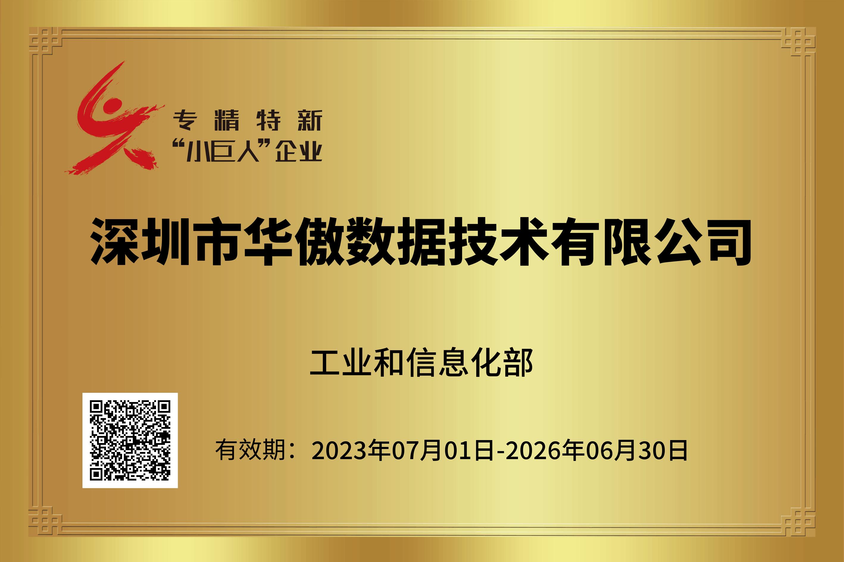 國家級專精特新“小巨人”